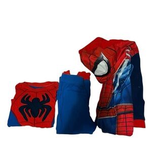 Spider-Man 4T Pajama Set Bundle Union Suit Full Bodysuit Long Sleeve